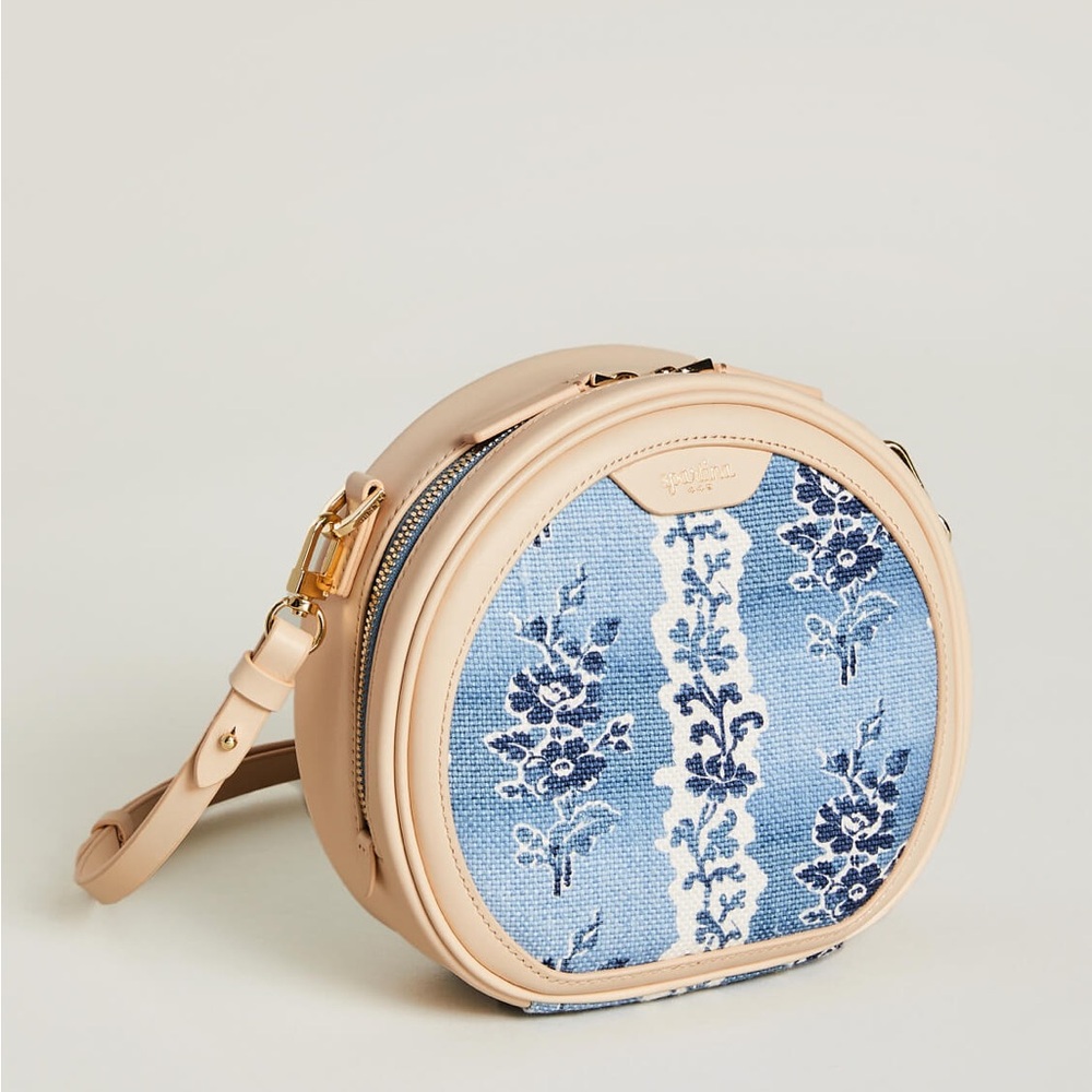Spartina Beckett Blue/White Floral Crossbody NWT